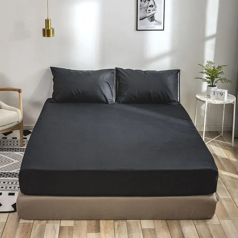 Waterproof Bed Sheet Bedspread Elastic Band King Size Universal Mattress Fitted Sheets Dust Cover Protector For Home mattress cover
