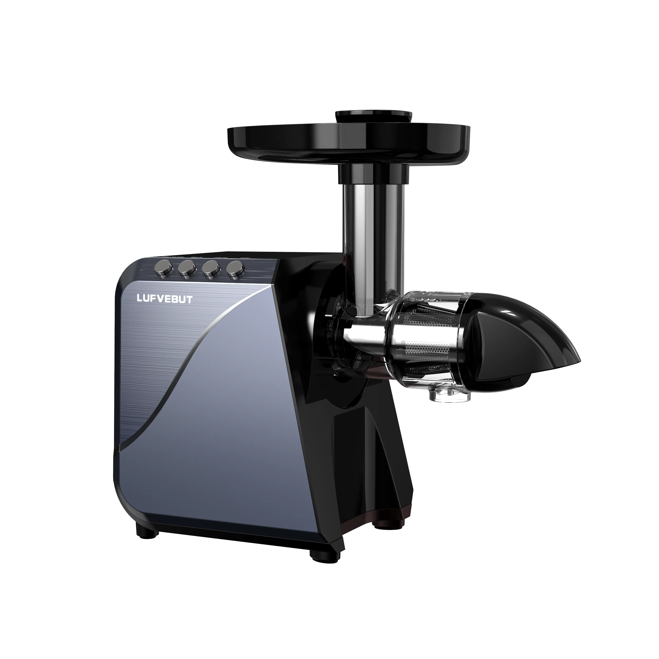 LUFVEBUT Slow Juicer Squeezer Cold Press Extractor for Fruits and Vegetables Low Speed Fresh Juice Machine Horizontal Juicer 3