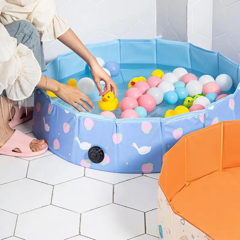 Baby Ball Pit Foldable Babies Play Yard Fence No Need Inflate Portable Ballpit Ocean Ball Pool Playhouse For Boys Girls Indoor 2
