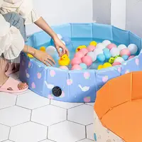 Baby Ball Pit Foldable Babies Play Yard Fence No Need Inflate Portable Ballpit Ocean Ball Pool Playhouse For Boys Girls Indoor 2