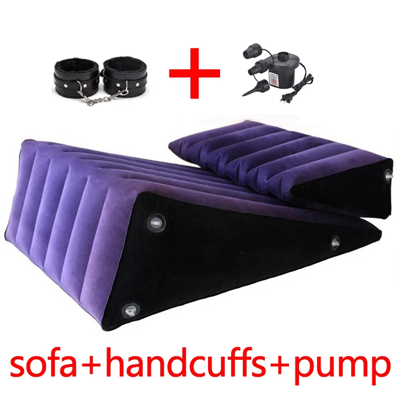 Pvc Travel Inflatable Sex Love Pillow Cushion Foldable Sofa Sexual Couple Games Bedroom Body Support Pad Exotic Husband Wife