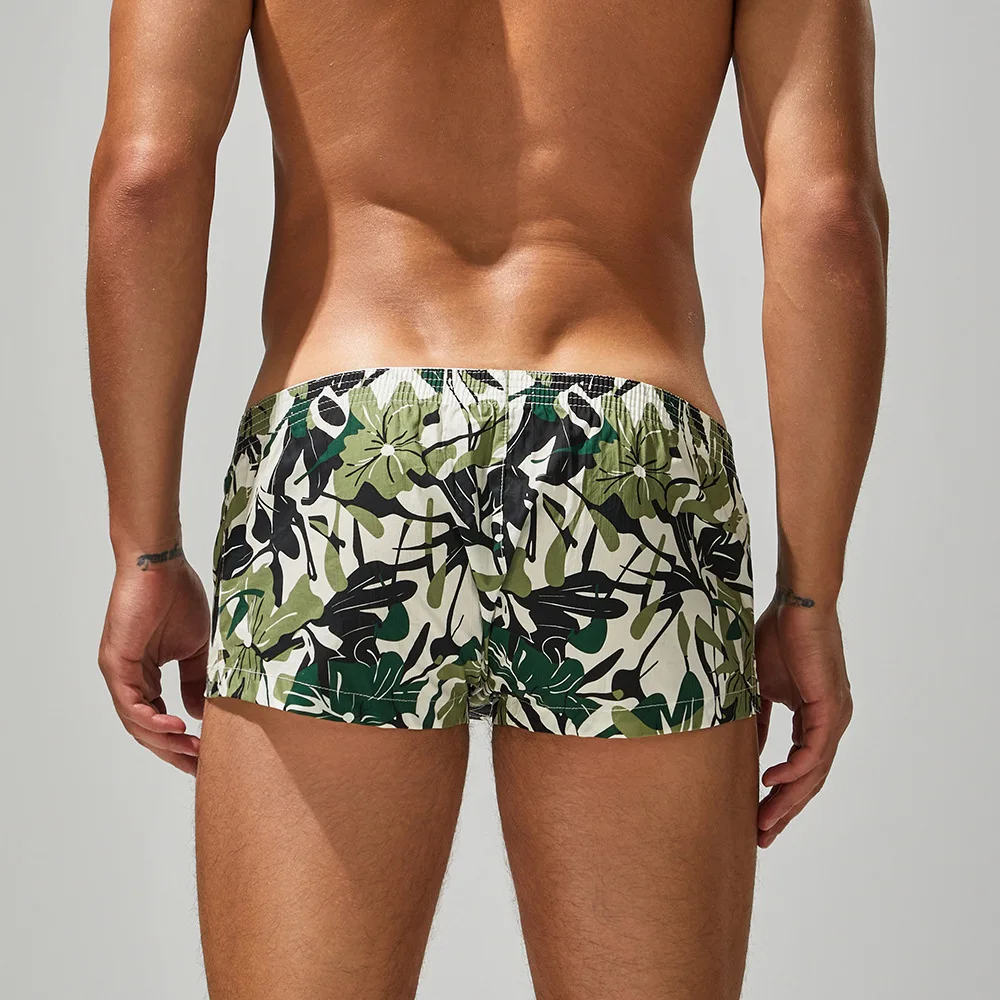 New printed fashionable fresh natural wind men's pure cotton men's cross-border flat pants 250503 — view 3