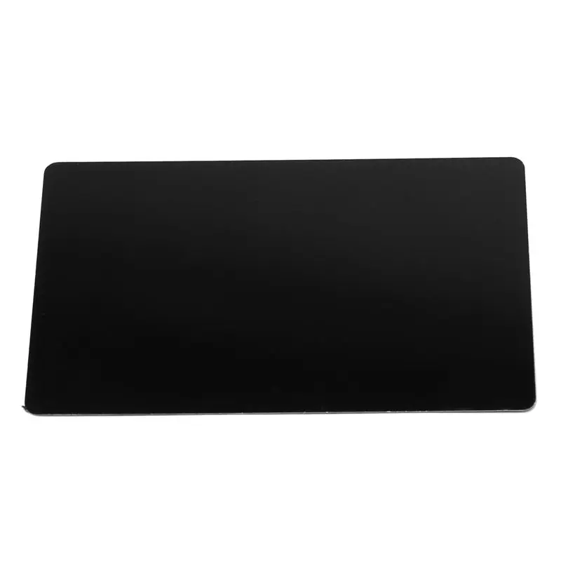 AEE9-200Pcs 검정색 알루미늄 합금 카드 조각 금속 비즈니스 액세스 명함 공백 0.22Mm 두께