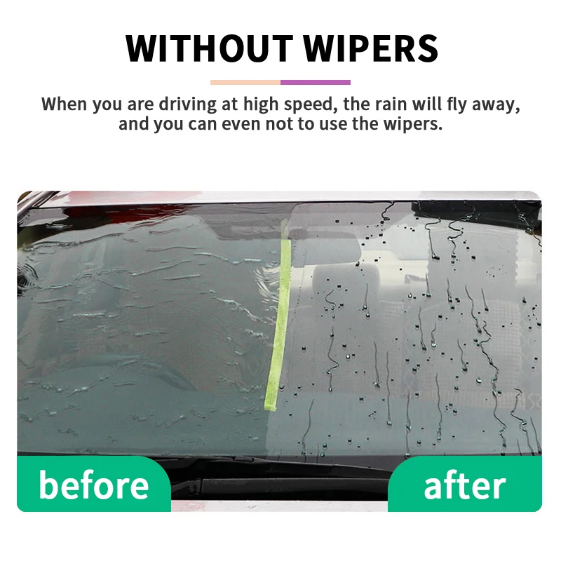 Anti-Rain For Cars Glass Water Repellent Spray Long Lasting Ceramic  Windshield Nano Hydrophobic Protection Coating Car Care