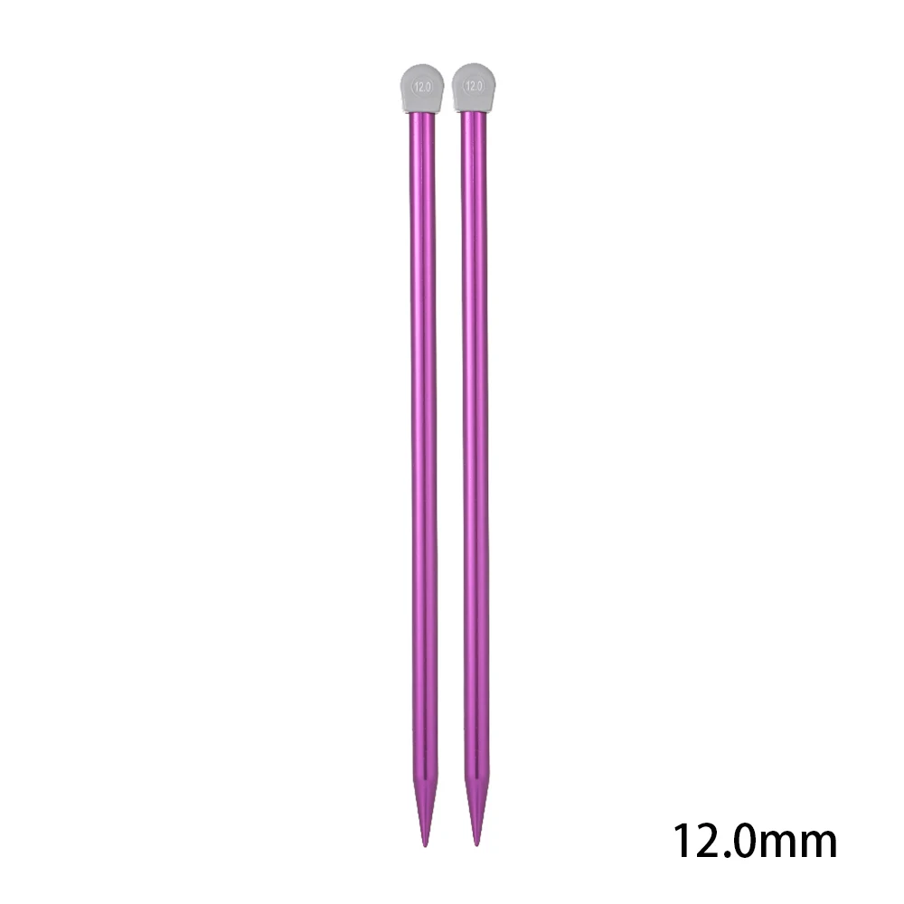 1/2Pcs 2.5mm-11mm Tunisian Afghan Crochet Hooks Multicolor Sweater Needle Long Aluminum Weaving Tool for Knitting Scarf Sweater 