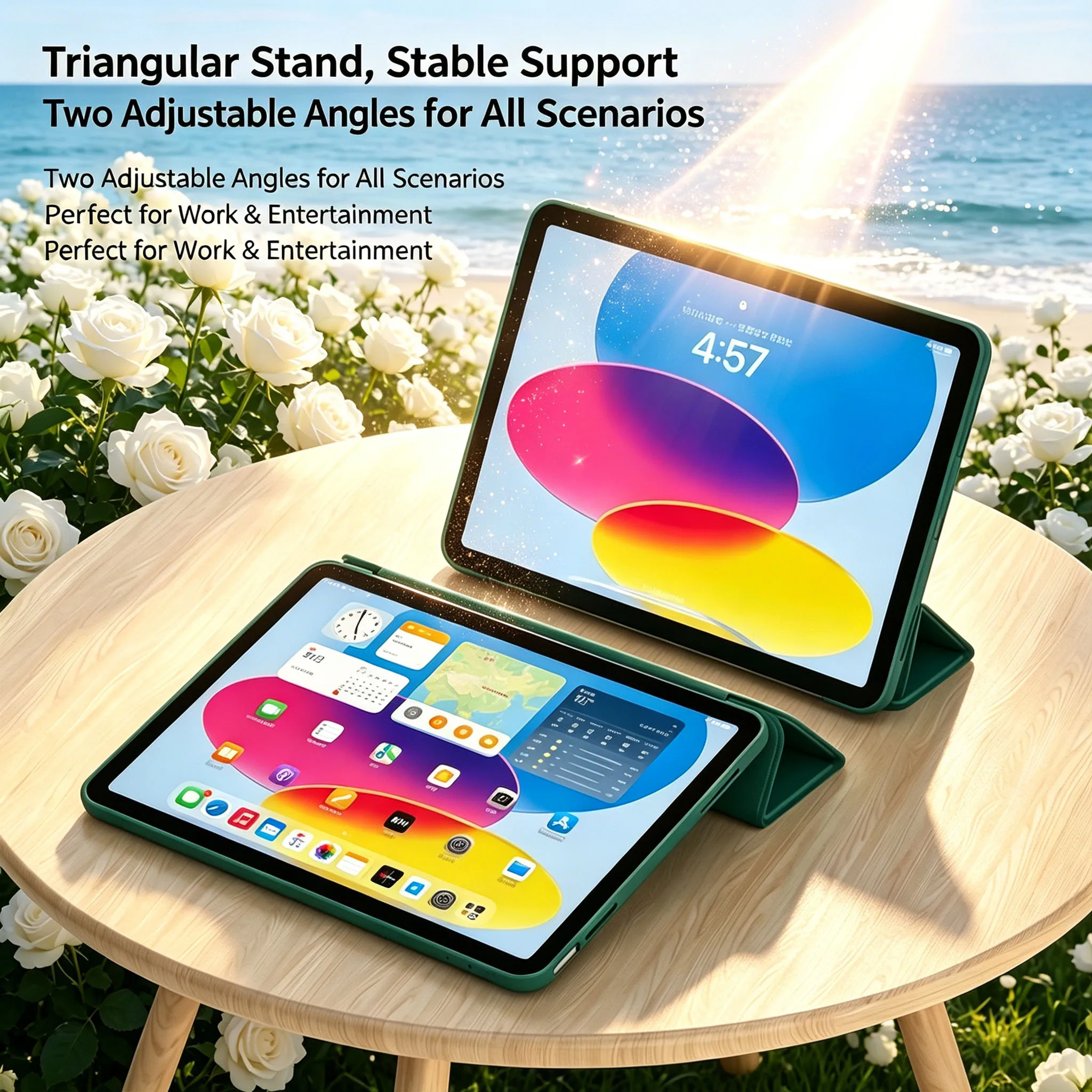 Sleek Shockproof Full-Cover Soft Tablet Case