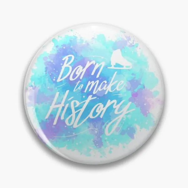 

Настраиваемая мягкая булавка Born To Make History, значок на воротник одежды, булавка на лацкан, Забавный милый металлический декор, креативный подарок для женщин