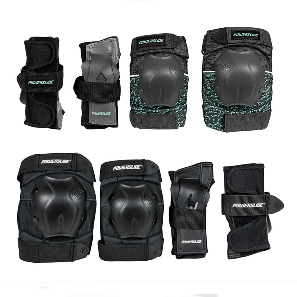 

100% Original Powerslide Skating Protector Palm Elbow Wrist Guard Knee Pad Kneeling Protector For Skateboard Hunting Shooting