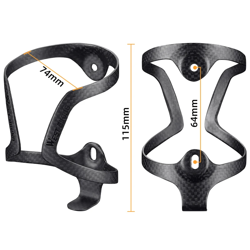 Carbon Fiber Bicycle Water Bottle Holder Lightweight Integrated 3K/UD Carbon Bike Cycling Bottle Cage Cups Holder Bicycle Water Bottle Cage Bicycle Bottle Holder Water Bottle Holder