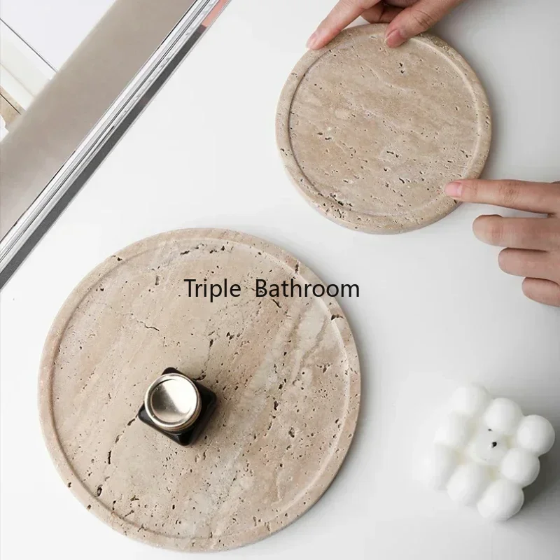 Natural Cave Stone Bathroom Supplies Jewelry Storage Tray Bathroom Accessories Hotel Decoration Living Room Key Storage Rack 6