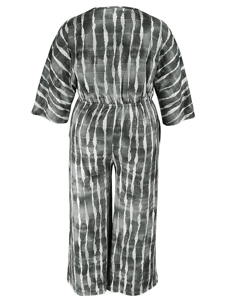 Wmstar Plus Size Women's Jumpsuits Summer One Piece Outfits Printed Holiday New Long Playsuits Overalls Wholesale Dropshipping