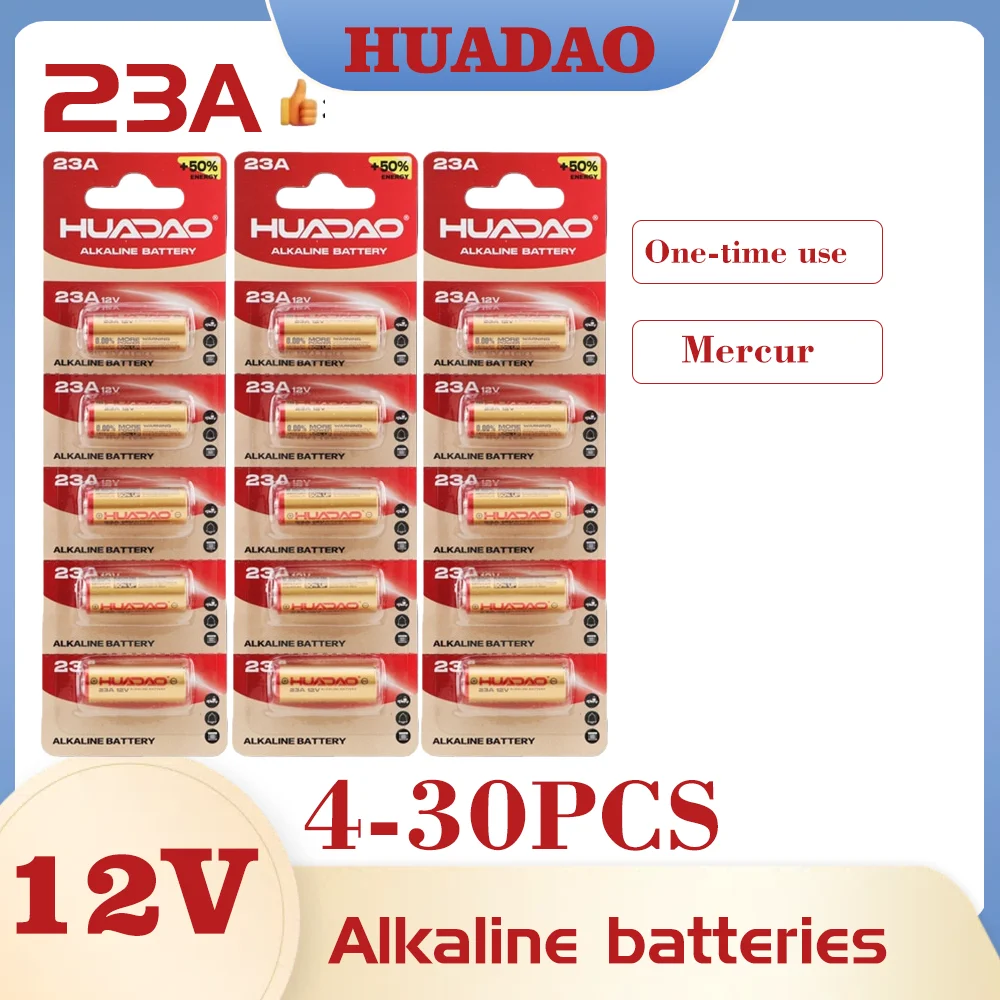 Batterie 23A 12V Dry Alkaline for Doorbell Remote Control Toys