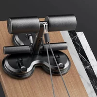 Sit Up Floor Holder with Pull Rope Situp Bar Assistance Device Adjustable Height Sit Up Exercise Equipment for Home Office Gym