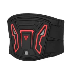 Adjustable Breathable Motorcycle Waist Protector - Professional Motocross Guard and Cycling Protective Belt - M(65-80cm) (Red)