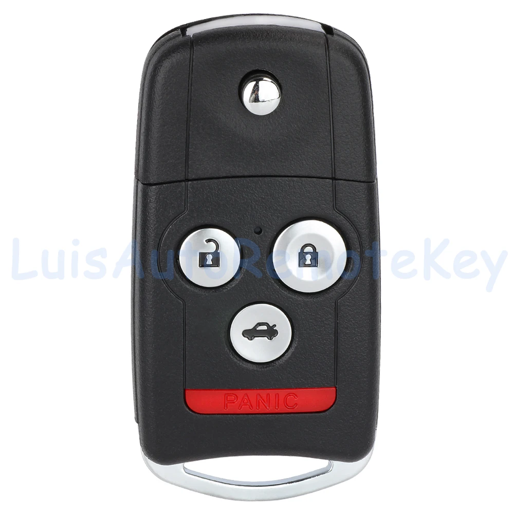 4 Buttons Flip Remote Car Key Fob 313.8MHz ID46 Chip FCC ID: OUCG8D-439H-A, N5F0602A1A, MLBHLIK-1T for Acura MDX RDX TSX TL ZDX