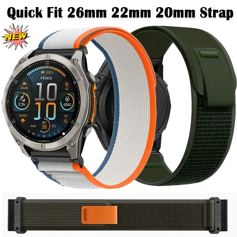 Quick Fit Multisize Nylon Trail Loop Strap -  Durable and Adjustable Bracelet