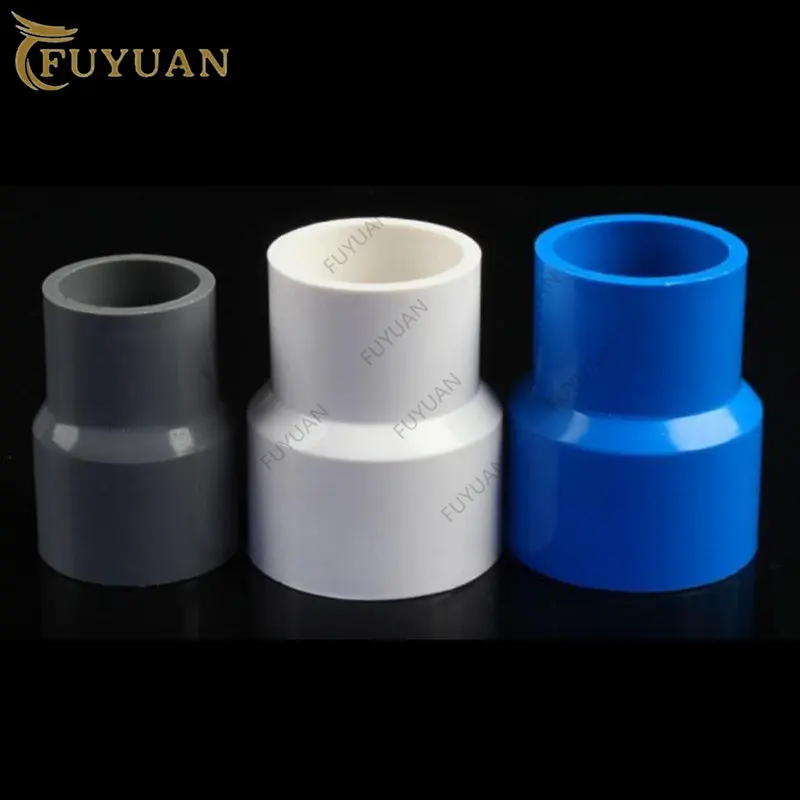 PVC Reducing Socket Metric Solvent Weld Pressure Pipe Fitting Connector Aquarium Irrigation 1Pcs 20/25/32/40/50/63/75/90/110mm pipe fitting,hose pipe fitting