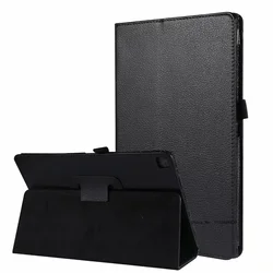 Premium PU Leather Flip Case for Tablets - Versatile and Durable Protection (Black)