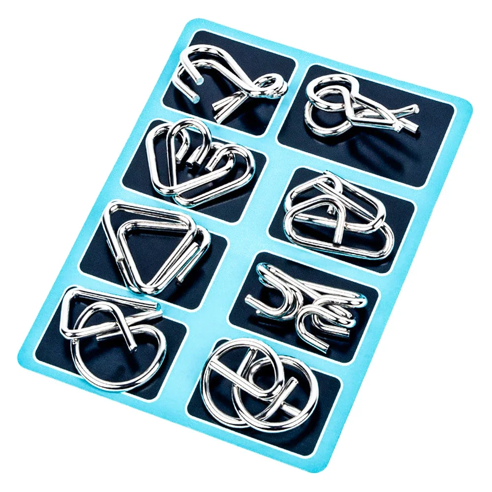 1 pcs Classic Alloy Unlocking Ring Unlocking Magic Puzzle Decryption Game Unlocking Novelty Children Toys Adult Toys 6