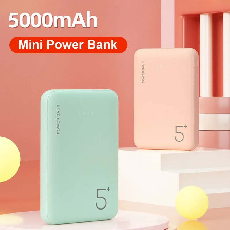 5000Mah Ultra Silm Batteria Esterna Polymer Powerbank Caricabatterie Portatile Per Telefono Power Bank Per Iphone Huawei Xiaomi Power Bank