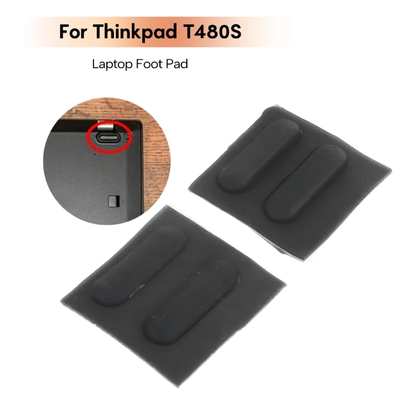 

4Pieces Non slip Rubber Foot Pads for Thinkpad T480S Laptop Bottom Base Cover Enhances Laptop Performances and Comfort