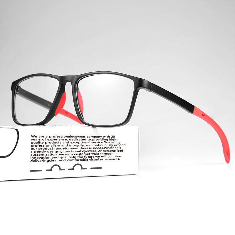 Rectangle Reading Glasses – Sport Non Slip Presbyopia Eyewear for Middle Aged Men & Women