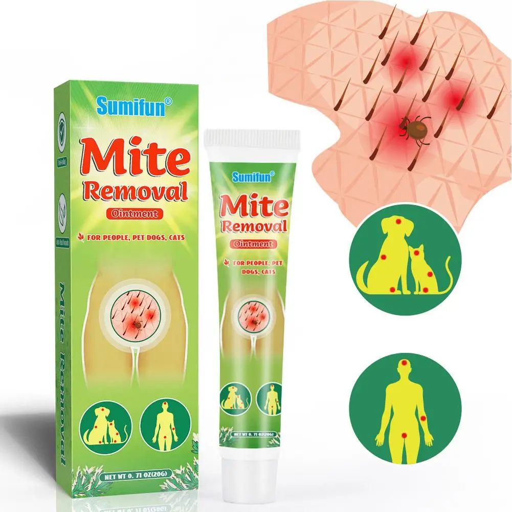 Mite Removal Ointment Anti Itching Scabies Kill Head Lice Treatment Care Cream Mite And Lice Care Cream Support