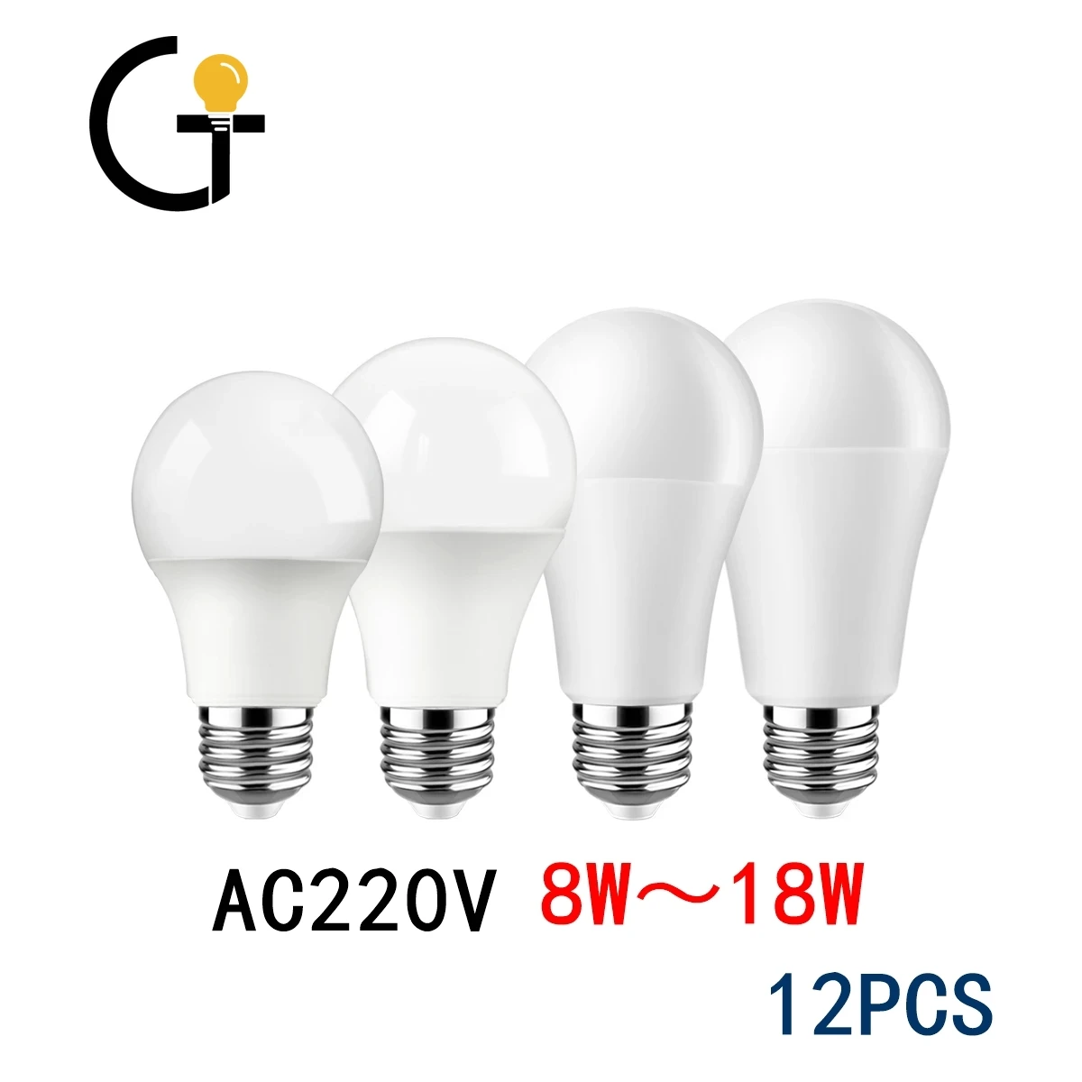 

12PC Led bulb Lamp AC 220V-240V Light Bulb A60 8W-18W B22 E27 bombilla lampara led bulb lighting for living room for Home