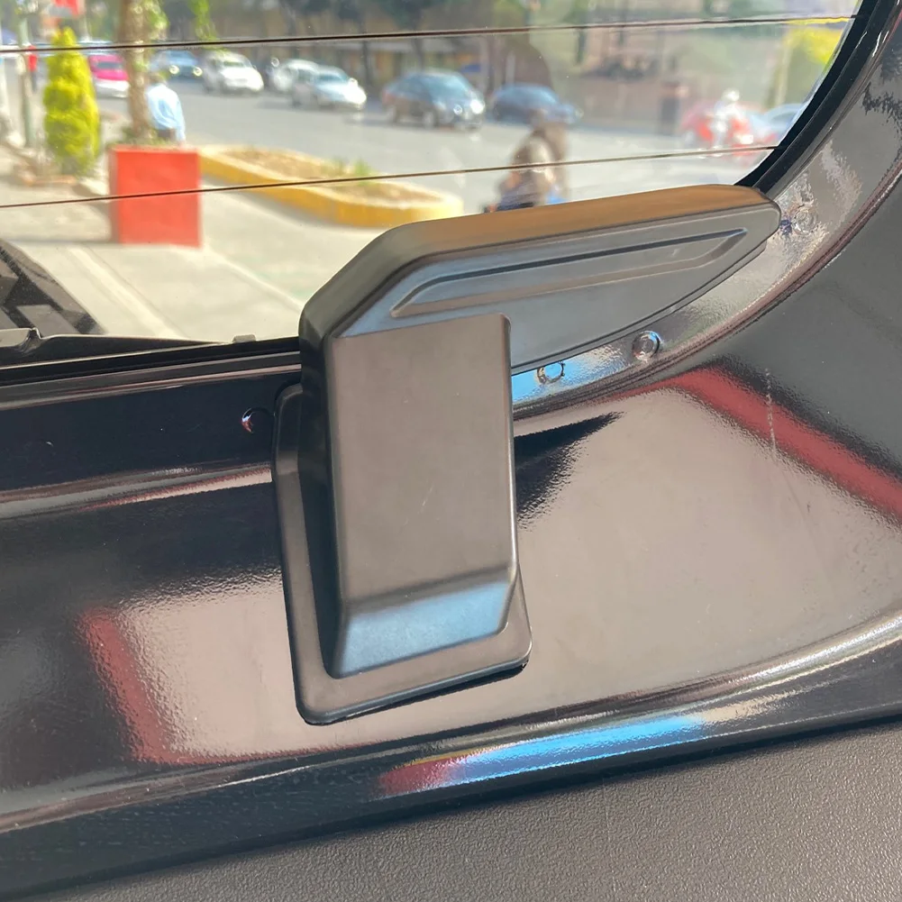 Black Inner Rear door glass heating line Cover Fit Suzuki Jimny