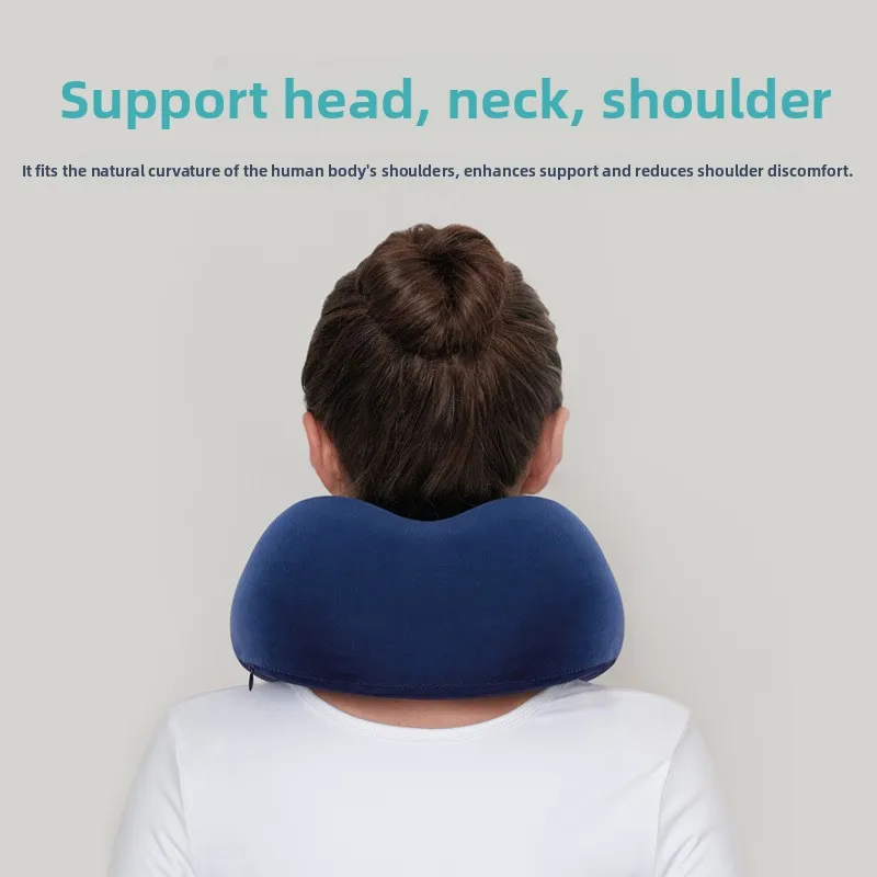 U Shaped Memory Foam Neck Pillows Soft Travel Pillow Massage Neck Pillow Sleeping Airplane Cervical Healthcare Bedding