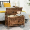 Toy Box, Retro Wooden Look Storage Chest with Safety Hinge, Entryway Storage Bench Toy Chest Organizer, Easy Assembly 2