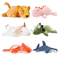30-80CM Dinosaur Weighted Plush Game Character Doll Stuffed Animal Soft Dino Toys Kawaii Pillow For Children Kids Birthday Gift