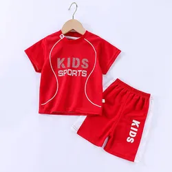 Kids' Quick-Dry Sports Jersey Set - Breathable Short Sleeve Athletic Outfit - Size 100 (3 Years) (ER7801)