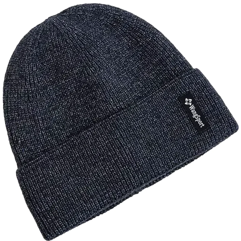 New Unisex Warm Winter Hats Fashion Plush Fur Lined Soft Beanie Cap WangSports Letter Sports Knitted Hats For Men Women