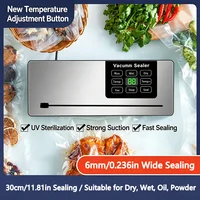 Machine de mise sous vide électrique pour aliments, avec fonction tactile (sec/humide) et coupe-sac intégré, pour la conservation et l'emballage sous vide en cuisine 1