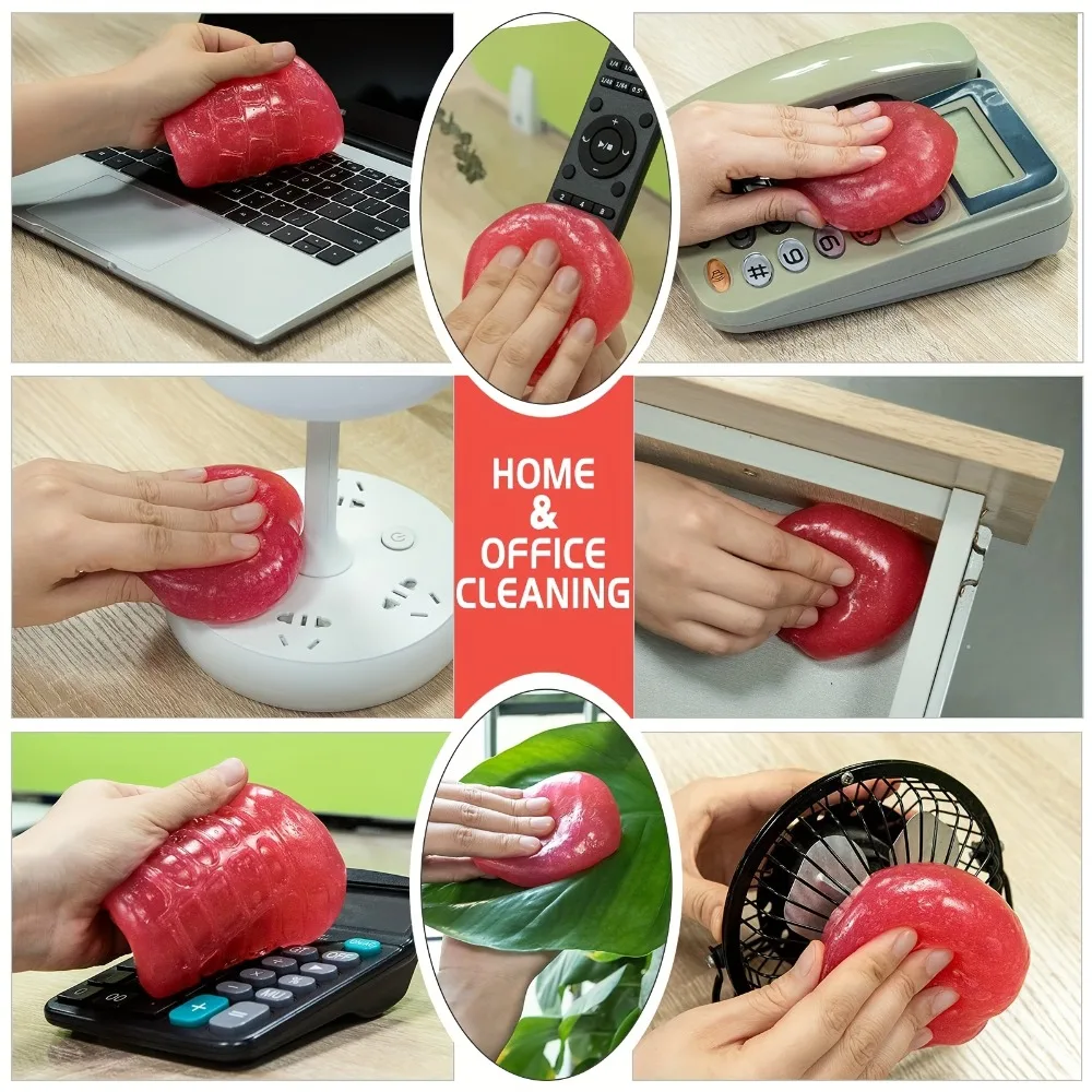 Cleaning Gel Cleaning Magic Mud Car Cleaning Gel 1/3pcs Car Cleaning Gel Dust Dirt Remover for Air Vent Outlet Multi-function Slime Magic Mud Household Keyboard Gap Cleaner Tool