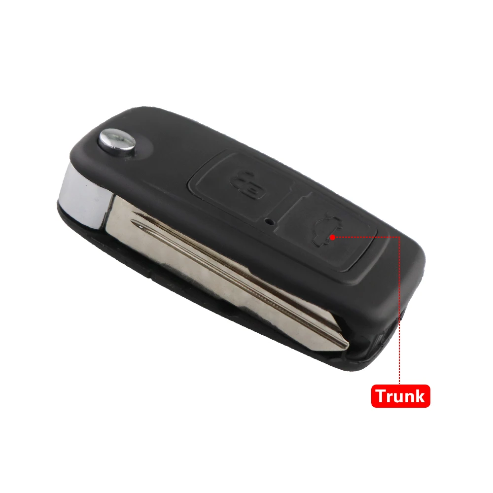 Enhanced Remote Car Key Shell Fob Case with Uncut Blade