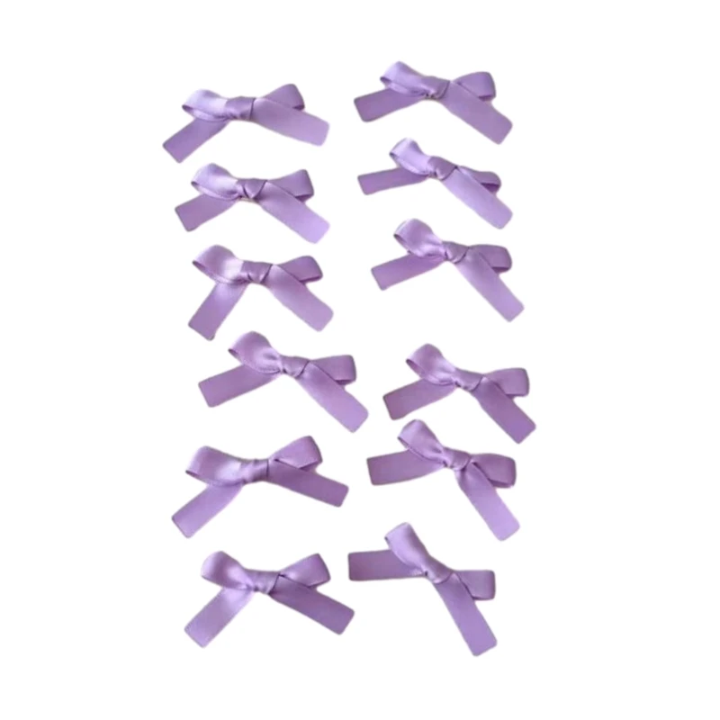 여자를위한 10Pcs 리본 활 헤어 클립 프랑스어 발레 사이드 클립 미끄럼 방지 머리 끈 클립 헤어 바레트 여자 머리 장식