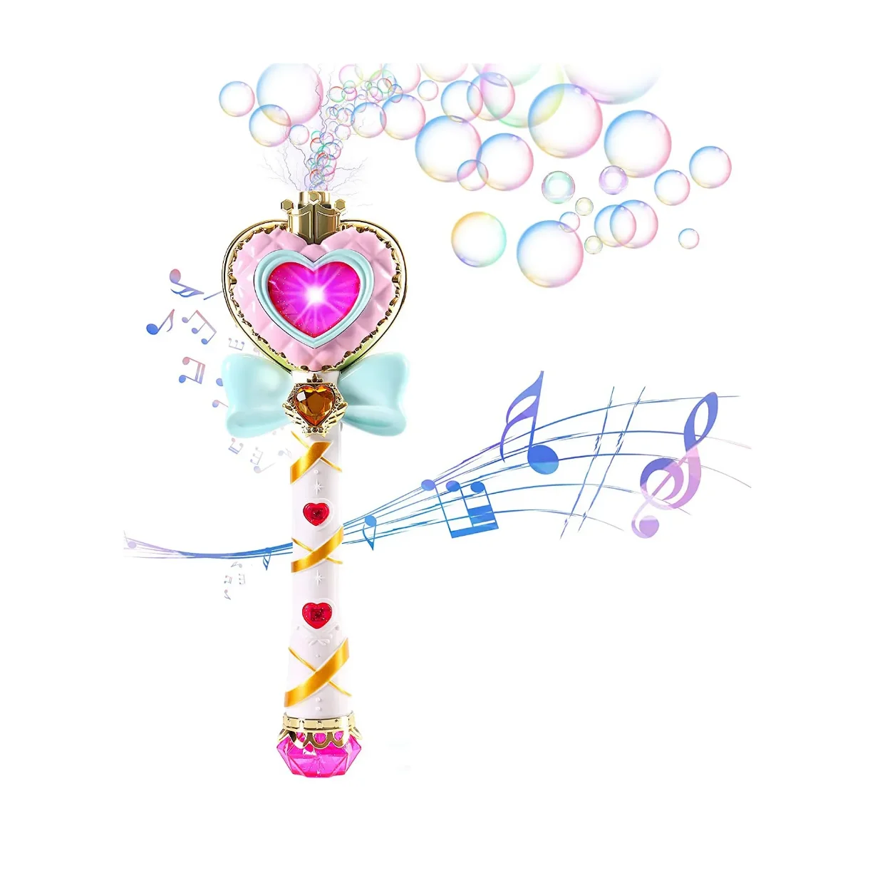Magic Bubble Wand For Children With Lights And Sound Effects_voghion.com