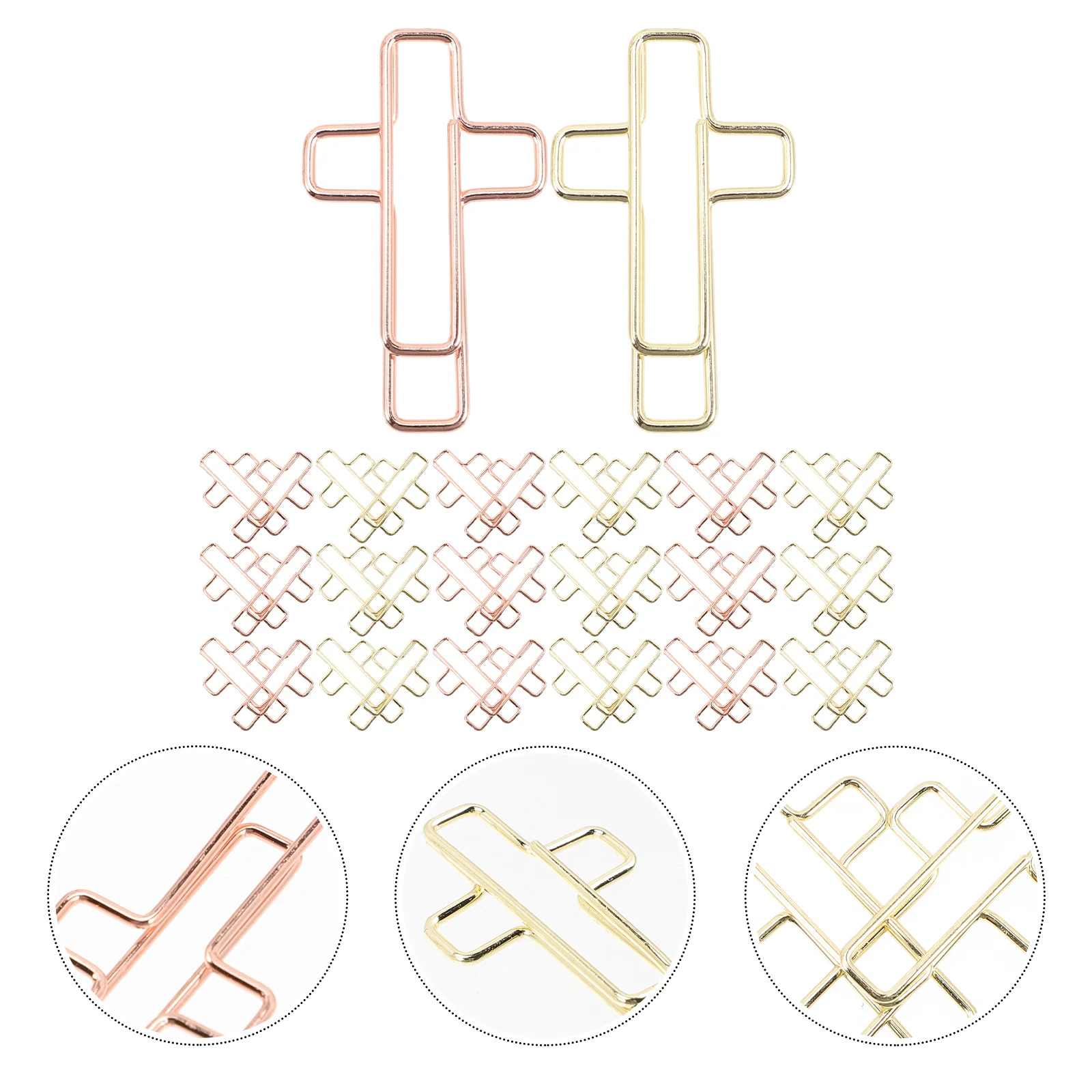 

Large Paper Clips Cross Shape Paper Clips 100Pcs Bible Bookmark Marking Clip File Organizer Decoration Journaling Shaped File