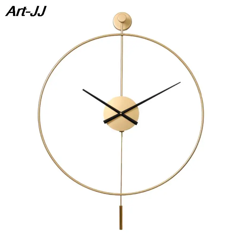 Nordic Luxury Wall Clock Modern Simple Living Room Bedroom Decor Wall Clock Restaurant Hotel Indoor Clocks Retro Wall Watch