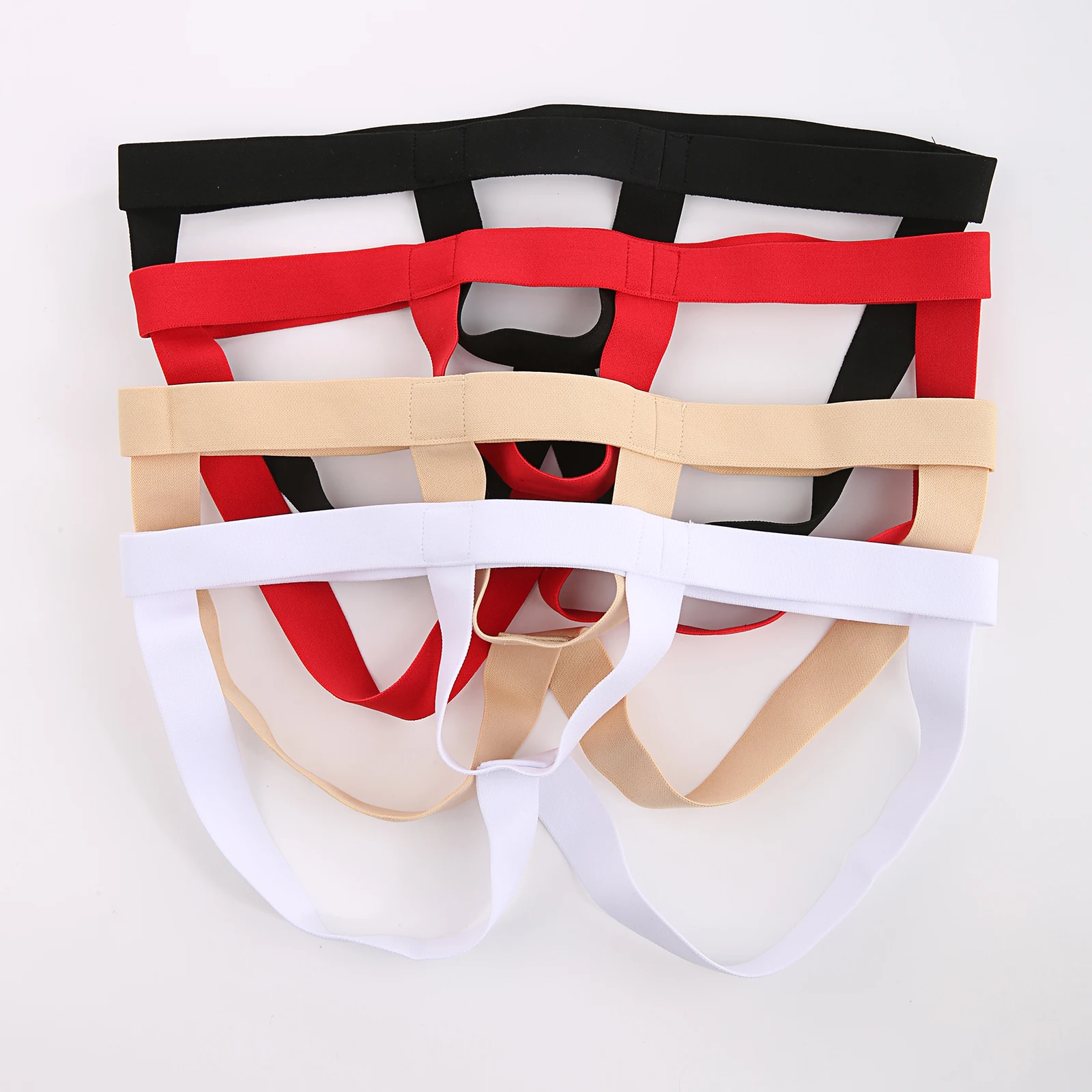 Male Underwear Men's Thong Jockstrap Penis Open Crotch Underwear Sexy Buttocks Underpants Cockring