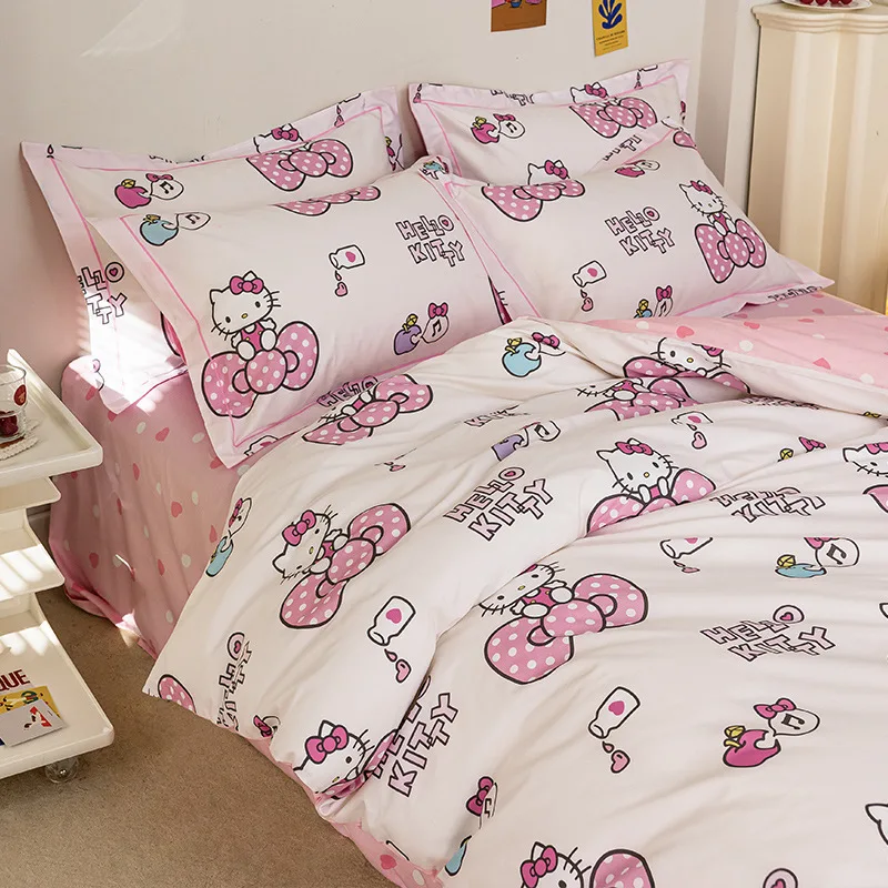 Sanrio Hello Kitty Bedding Set 100%cotton 2