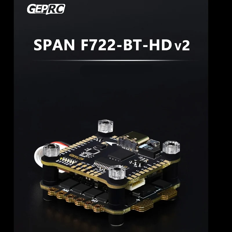 

GEPRC SPAN F722-BT-HD V2 Stack F722 512MB BlackBox Flight Controller BL32 50A 96K 4in1 ESC 3-6S 30X30mm for FPV Freestyle Drones