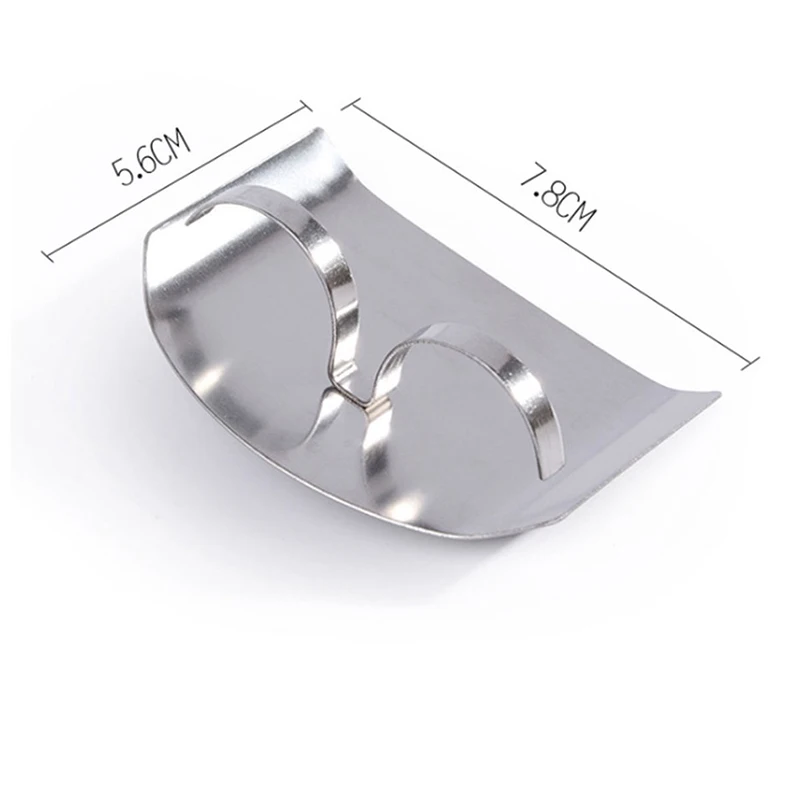 Finger Protector Finger Guard 2PCS Stainless Steel Finger Guard Finger Hand Cut Protection Tool for Kitchen Knives