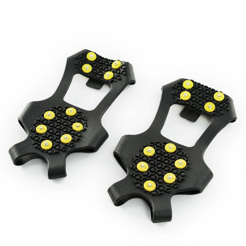 Ice Gripper Spikes 1 Pair S-XXL10 Studs Anti-Skid Snow Ice Climbing Shoe Spikes Ice Grips Cleats Crampons Winter Climbing Anti Slip Shoe Cover Part ice gripper spikes,climbing crampons