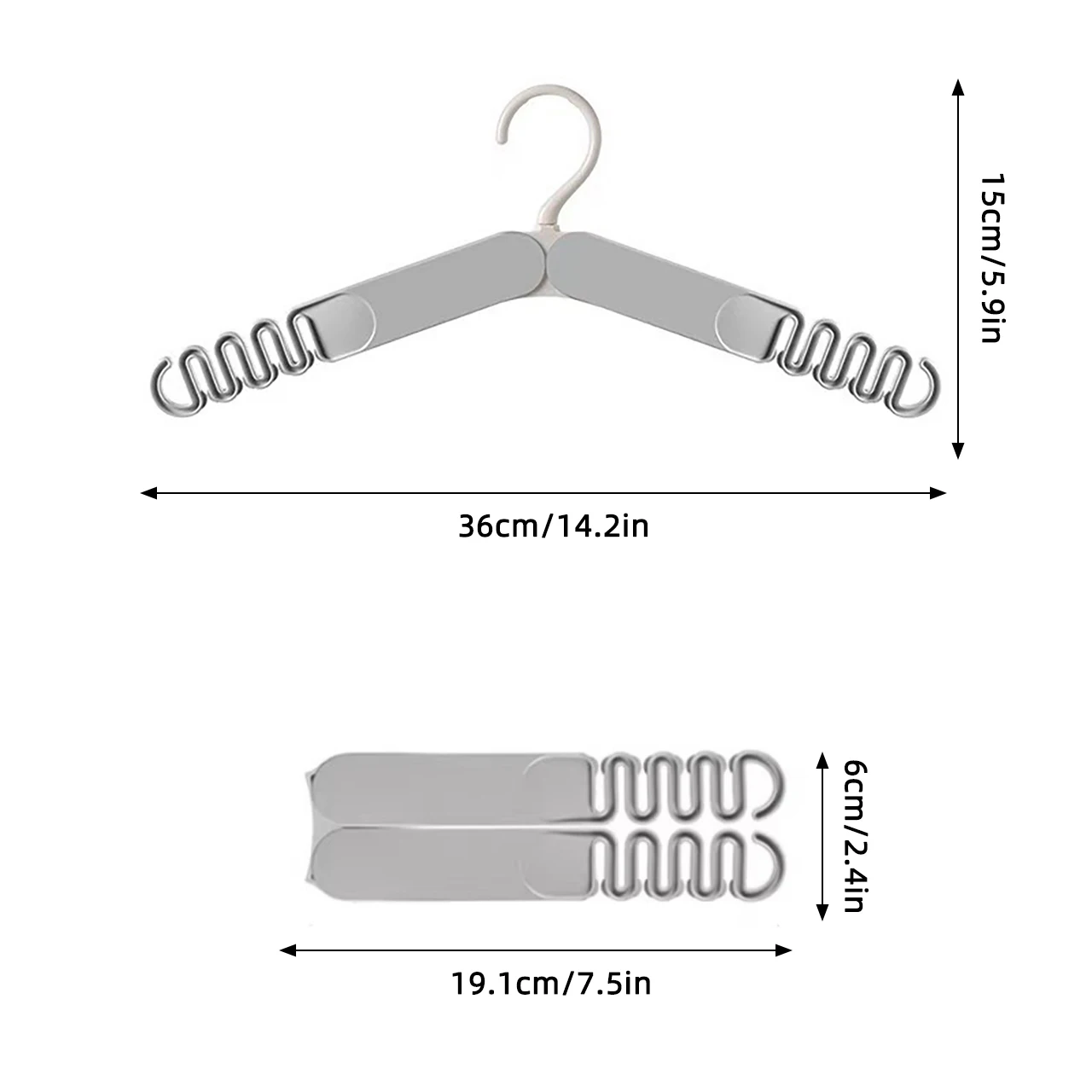 Folded Travel Clothes Hanger Portable Non-Slip Storage Rack Space-Saving Underwear Drying Rack Wardrobe Organizer Holder