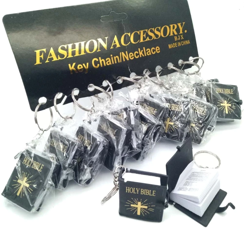 English Version Mini Religious Christian Keychain for Key Chain for Ke