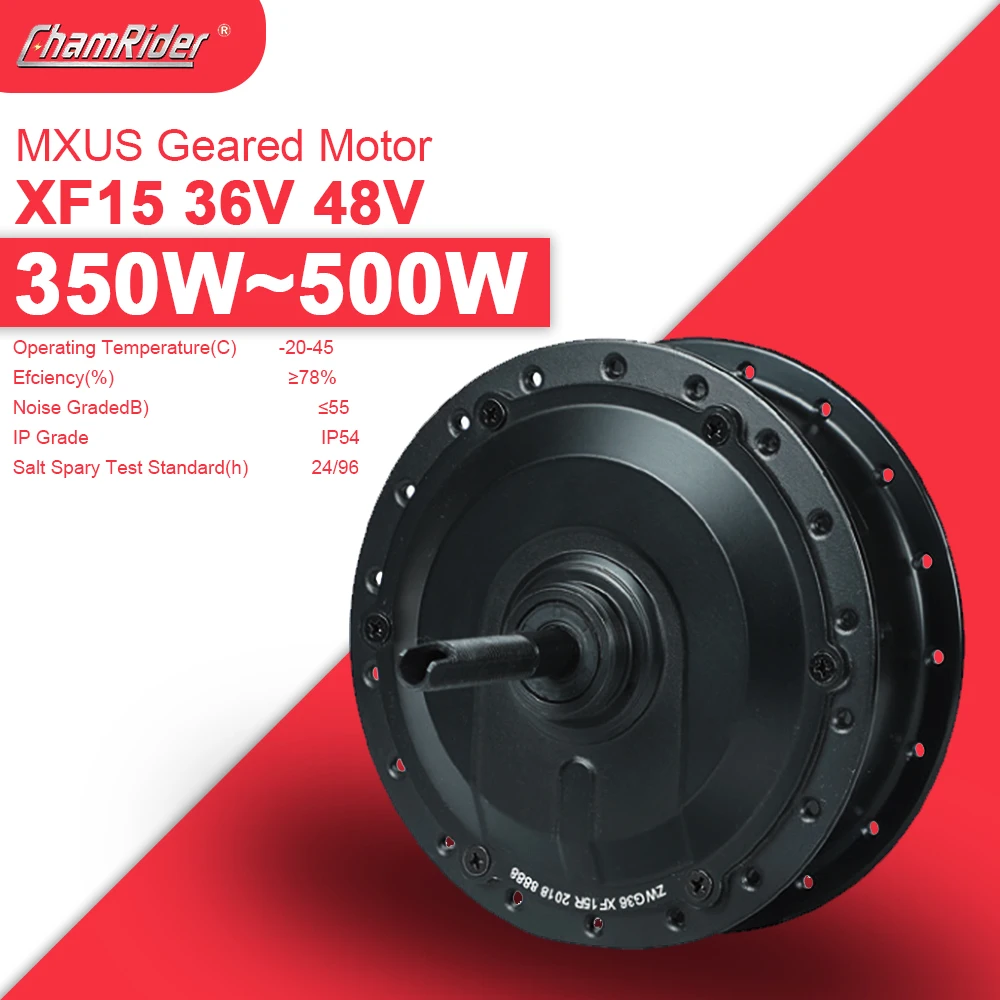 

ChamRider MXUS Wheel Hub Motor 1000W 48V 500W Electric Bike Motor 36V 350W Brushless Geared 250W Motor E-bike Motor Rear Freehub