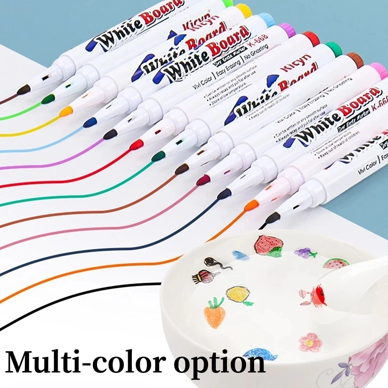 

8/12 Color Magic Watercolor Pen Floating Pen Suit Water Graffiti Children's Drawing Pen Whiteboard Mark Educational Art Pen